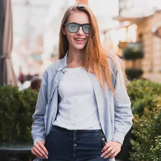 عینک هوشمند با قابلیت مکالمه گرین لاین شید میت