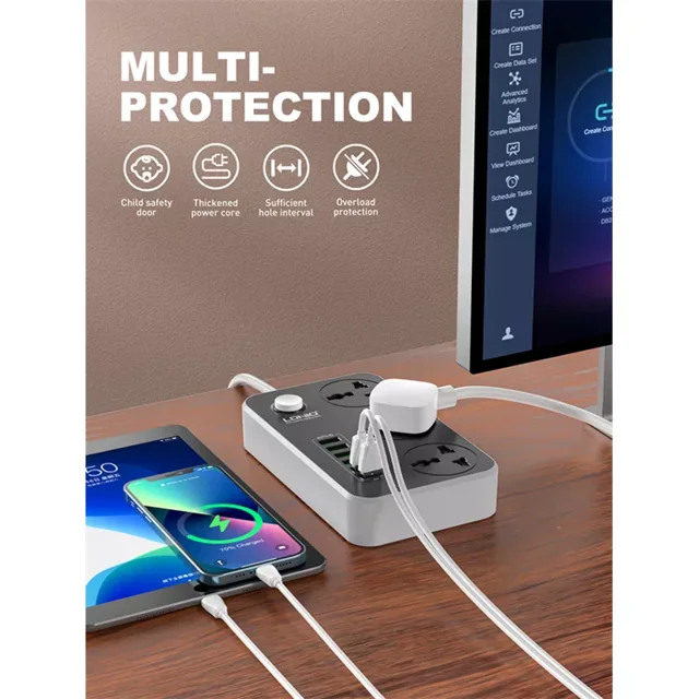 چندراهی برق LDNIO SC3604