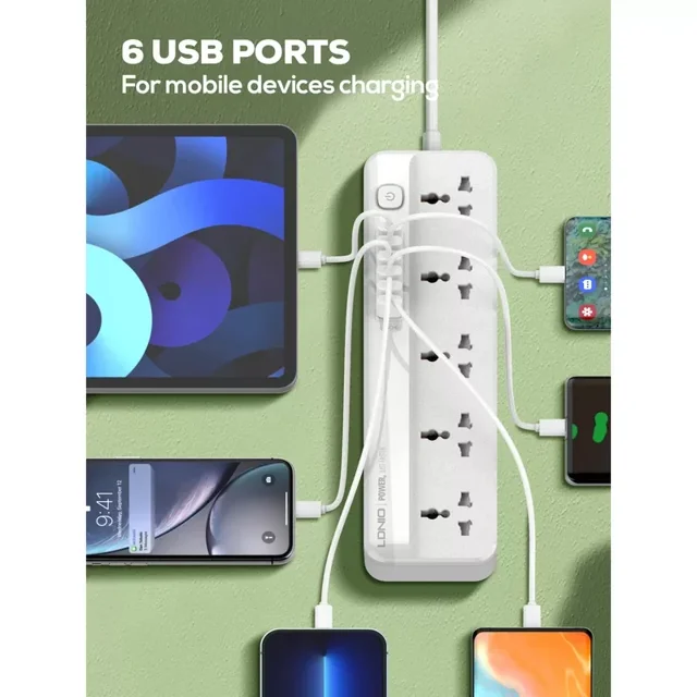 چندراهی برق USB دار
