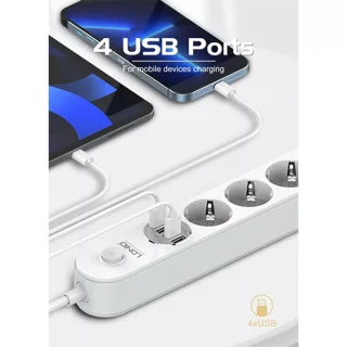 LDNIO Power Strip 4 USB
