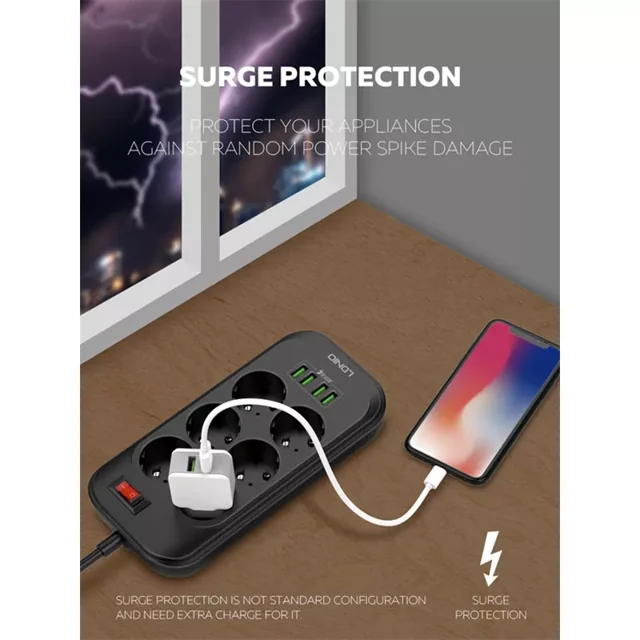 LDNIO Power Strip 4 USB